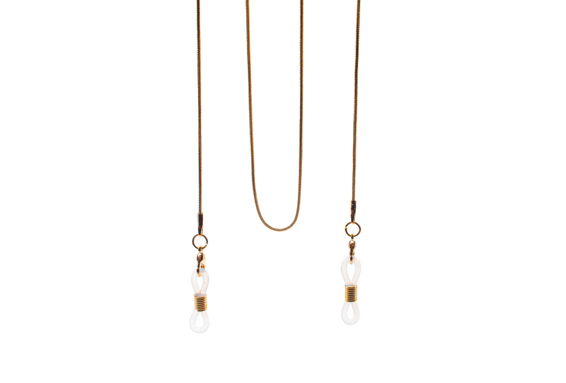 Eyewear necklace gold